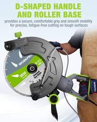 WORKPRO 16″ Wet Concrete Saw 1600W 3100RPM Electric Concrete Saw Max Depth 6.69″
