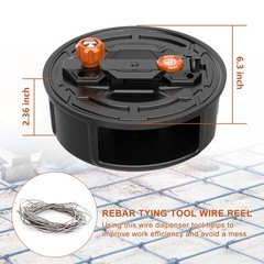 Tie Wire Reel – Lightweight Aluminum, Quick Lock Mechanism, Ambidextrous Rewi…