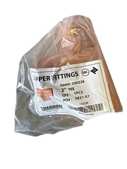 🔴2” Inch Charman 330228 C X C X C Tee Pure Copper Solder Fittings, Lead Free‼️