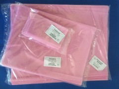 100 to 500 3×5 to 18×24 2Mil Elkay Plastics Pink AntiStatic Flat Hard-drive Bags