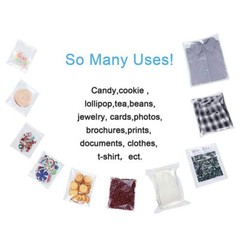 Clear Plastic Bags Resealable Self Seal Cello Bag Lip Tape Poly T-Shirt Apparel