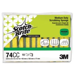 Scotch-Brite PROFESSIONAL 74CC 3.6 in. x 6.1 in. Sponge – YL/GN (10/PK) New