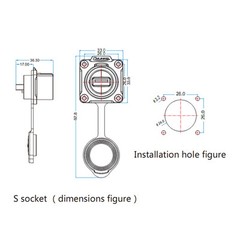 HDMI 2.0 Male Plug&Female Socket Connector w/ 40″ Cable Outdoor Waterproof IP67