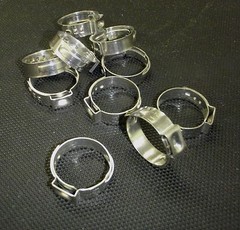 10 PC STAINLESS MARINE BOAT 5/8″ O.D. HOSE CRIMP CLAMPS #16CC