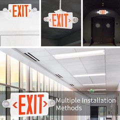 LED Exit Sign lamp & Emergency Light – Dual LED Lamp UL-94 Fire Resistance light