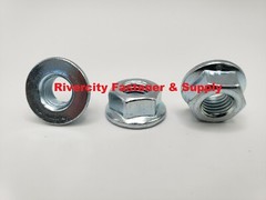 (5) M8-1.0 Flange Nut M8x1.0 / 8mm with a 13mm hex Grade 8.8 Nuts Fine Thread