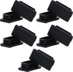 , 2 Inch 2X2 Square Tube End Cap Plastic Plugs 12 Pack, 2 Inch 2X2 Square Tubing