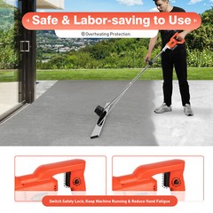 21V Cordless Concrete Vibrators Surface Power Trowel w/ 59″ Screed Blade Rulder