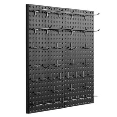 VEVOR Metal Pegboard Panels 2Pcs 24″ x 12″Wall Organizer for Garage Tool Storage