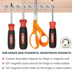 10 20 50pcs Strong Neodymium Magnets N52 25 x 5mm Countersunk Ring Hole 5mm