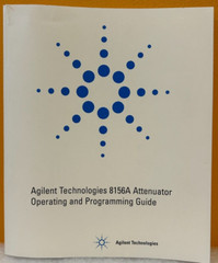 Agilent / HP 08156-91011 2000 8156A Attenuator Operating & Programming Guide.