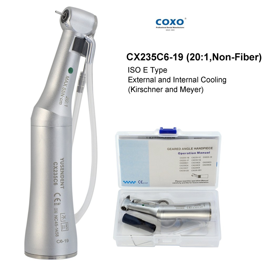 COXO Dental Implant Handpiece 20:1 32:1 Surgical Contra Angle Fiber LED NSK Kavo