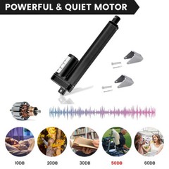 800N 12V Linear Actuator Motor Fast Speed 20mm/s Stroke 2″~40″ 176lbs Waterproof