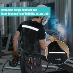 MELOTOUGH Tool Vest for Men with Belt, Adjustable Multi-Pocket Safety Tool Ve…