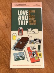 Traveler’s Company Love and Trip Notebook Clear Folder Regular Size New