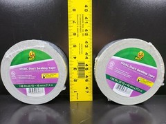 2 Duck HVAC Duct Sealing Tape 1.88 Inch x 30 Yard Rolls Set Silver Shurtape NEW