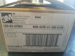 3M 520-04-57R01 LITHIUM MANGANESE DIOXIDE NON-RECHARGEABLE BATTERY Expires 2028