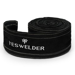 Flame Resistant Leather TIG Welding Torch Cable Cover – 25ft (7.6m) Black Sleeve