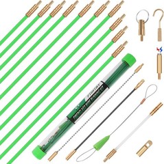 FTIHTRY 14FT Fiberglass Running Electrical Wire Glow Rods Wire Pulling with 8…