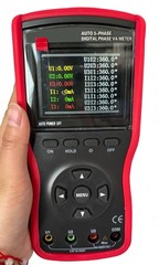 Three Phase Digital Phase Voltage Meter with AC 0-600V 0mA～600A 45-65.00Hz