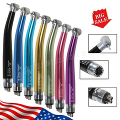 USA Push Button Dental High Speed Handpiece Single water spray Air Turbine 2/4H