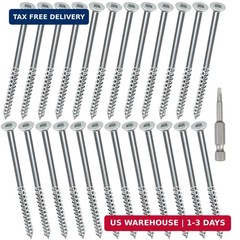 25 Pcs Reinforcement Door Hinge Screws Kit, 3 Inch Long Screw and Screwdriver Bi