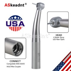 Dental Fiber Optic LED High Speed Handpiece Ceramic fit KAV MULTIflex Coupler po