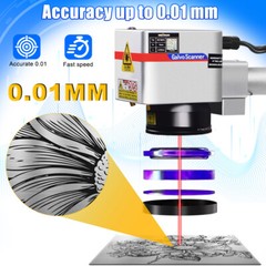 Scotle 10W UV Laser Marking Machine For Glass Wood Metal PVC Engraver & Chiller