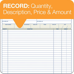 Adams Order Book, 2-Part, Carbonless, White/Canary, 8-3/8 x 10-11/16 Inches, 50