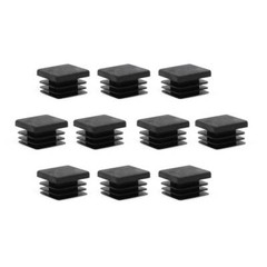 10X 1″ 1×1 inch Square Tube Hole Plug End Cap Leg Table Glides Feet Tips Inserts