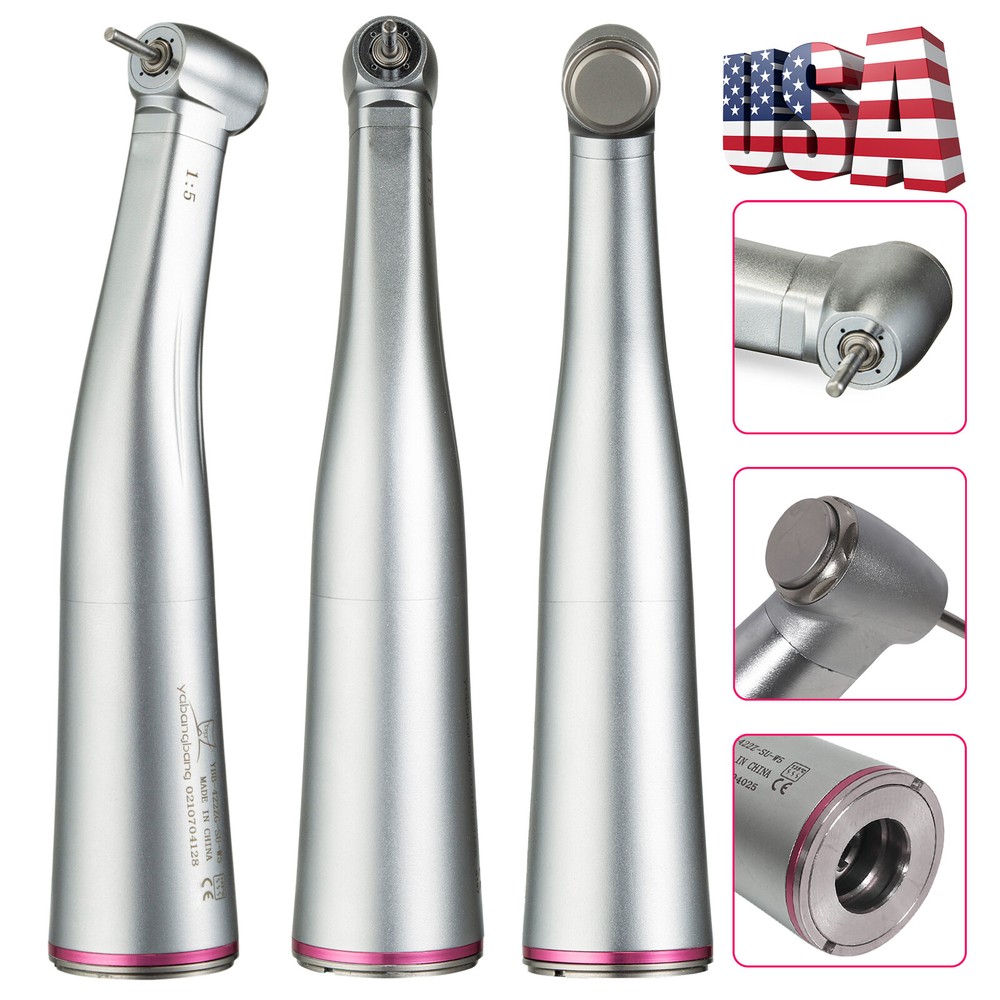 Dental Optic 1:5 Increasing Contra Angle LED Handpiece NO-LED for Electric Motor