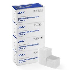 2000/10Bags JMU Dental Medical Gauze 4×4 Non Woven Sponges 4-Ply FDA Approved
