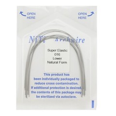 100PCS Dental Orthodontic Arch Wire Niti Natural Form Round Rectangular 16×22 14