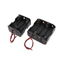 AA / AAA Battery Holder 1x 2x 3x 4x 6x 8x Position Connector Cell Box with Wire