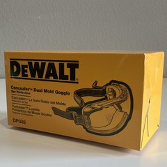 DEWALT Concealer Dual Mold Goggles DPG82-11 Clear Anti-Fog Lens Universal