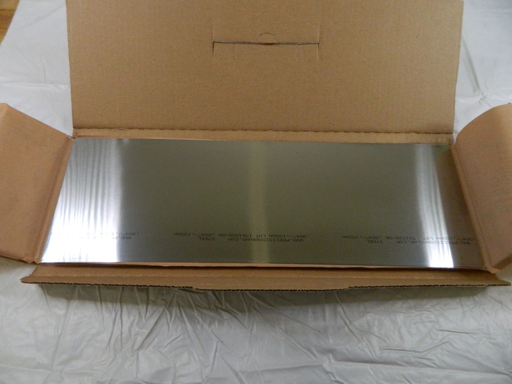 Shim Stock: 0.004” Thick, 18” Long, 10pk 1008/1010 Low Carbon Steel 16840