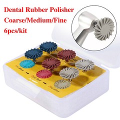 6pcs/box Dental Polish Kit Composite Resin Polishing Disc Spiral Polish Wheel
