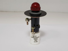 GENERAL ELECTRIC 116B6708G3R INDICATING LIGHT LED RED 125V 2000 OHMS NNB