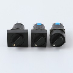 LA16-11X/22X Small 2/3 Gears knob Rotary Switches holding type 16mm 3/6 feet