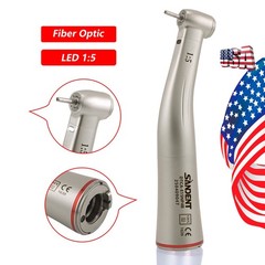 Electric High Speed Dental Handpiece 1:5 Increasing Speed Red Ring Inner 4 Spray