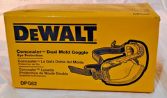 DEWALT DPG82 Concealer Clear Anti-Fog Dual Mold Safety Goggles ANSI Z87.1