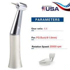 Dental Slow Low Speed Handpiece Contra Angle FG 1.6MM Burs Yabang FAG CEE