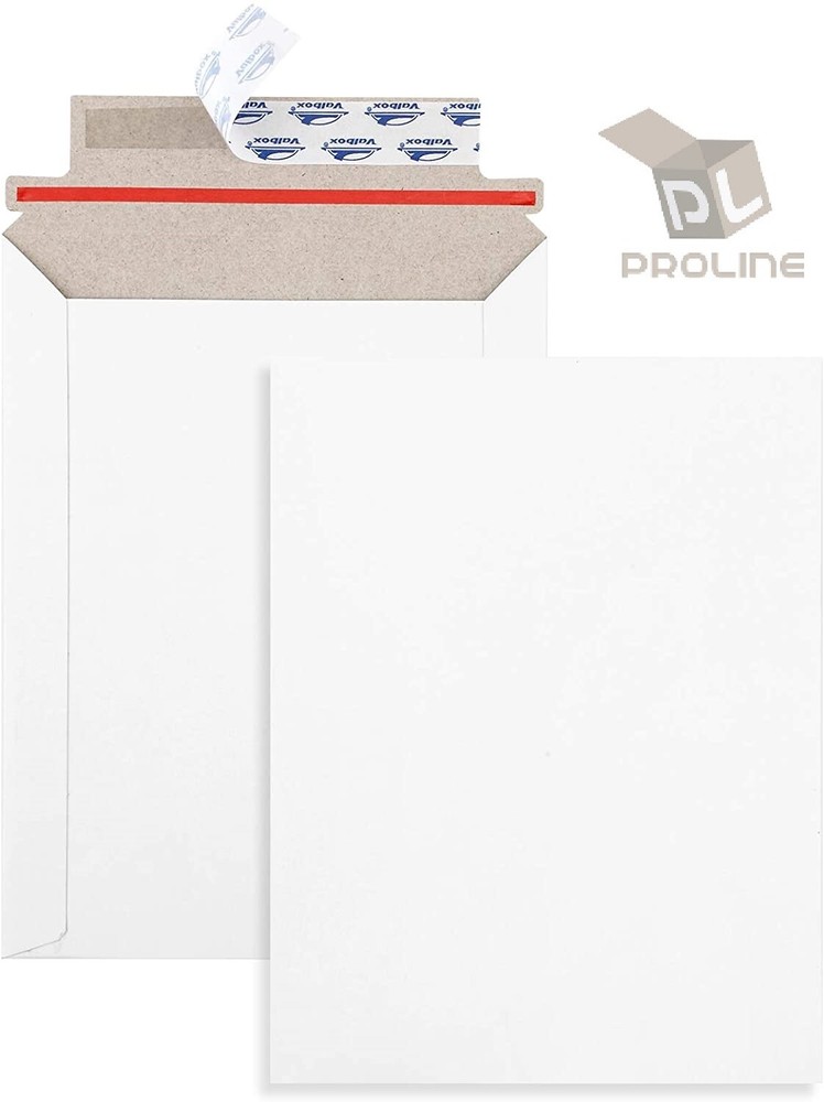100 9.75×12.25 RIGID PHOTO DOCUMENT CARD MAILERS ENVELOPES STAY FLATS RECYCLABLE
