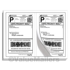 200 Premium Self Adhesive Blank Shipping Labels 8.5×5.5