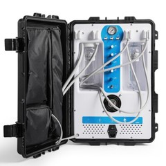 Portable Dental Chair Unit w/ Air Compressor 600W 118L/min Saliva Ejector
