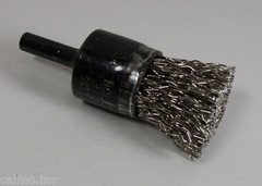 Osborn 30169 SS Stainless Steel Crimp Wire End Brush 1/4″ Shank 22,000 RPM