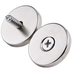 Neodymium Disc Countersunk Hole Magnets, 1.26 inch x 0.2 inch Strong Permanen…