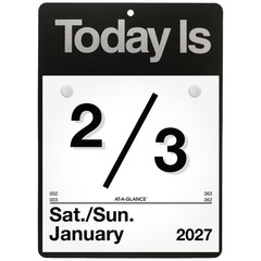 2026 At-A-Glance K1-00 Today Is Tear Off Wall Calendar with Base, 6 x 6″