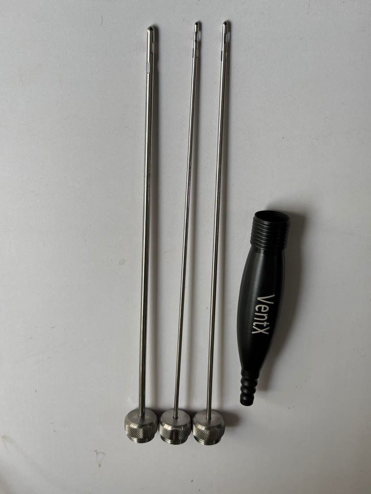 VASER VentX Type Set – Handpiece & 3 VentX Type Cannulas – Liposuction Handle.