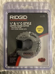 RIDGID 57008 1/2″ to 3/4″ C34 Copper Pipe & Tubing Cutter Spring Loaded Cutting